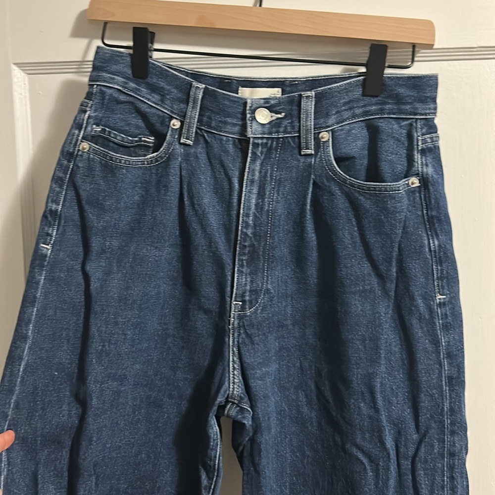 Wilfred Free Aritzia High Rise Wode Leg Rigid Denim - Picture 3 of 5